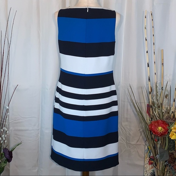 ⚠️Lauren by Ralph Lauren sleeveless color block striped dress. - Picture 5 of 13